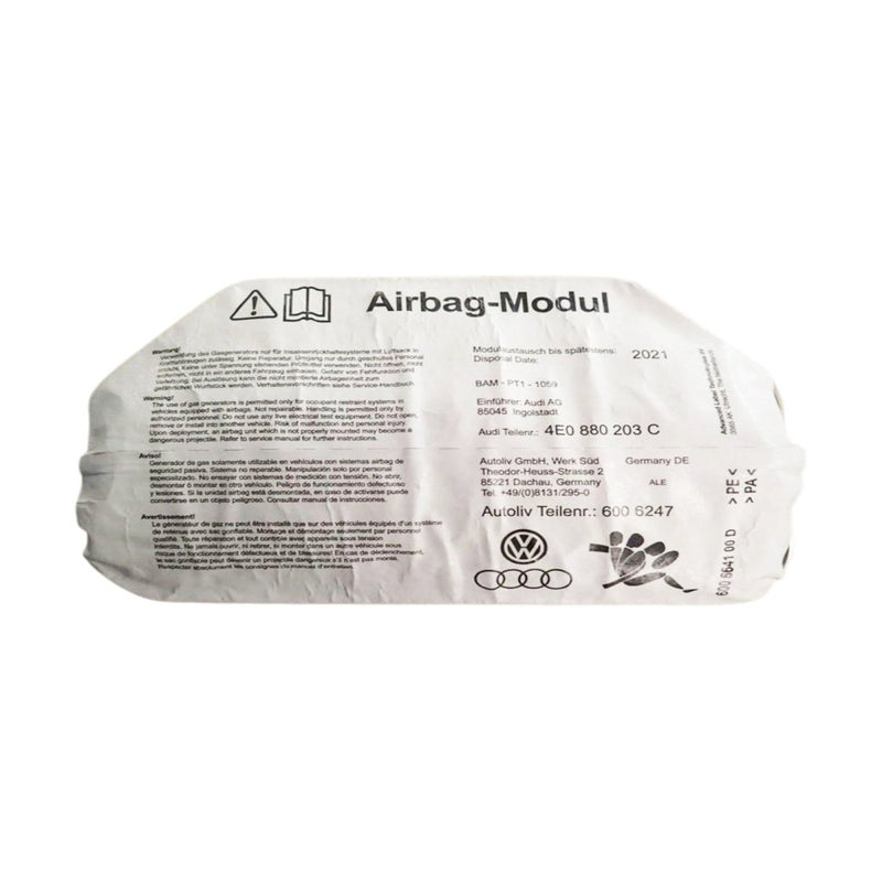 2004 - 2010 Audi A8 Passenger Dash Airbag - Airbag Depot