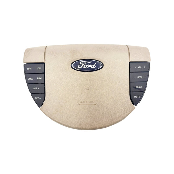 2005-2007 Ford Five Hundred Driver Steering Wheel Airbag (Audio Control Tan) - Airbag Depot